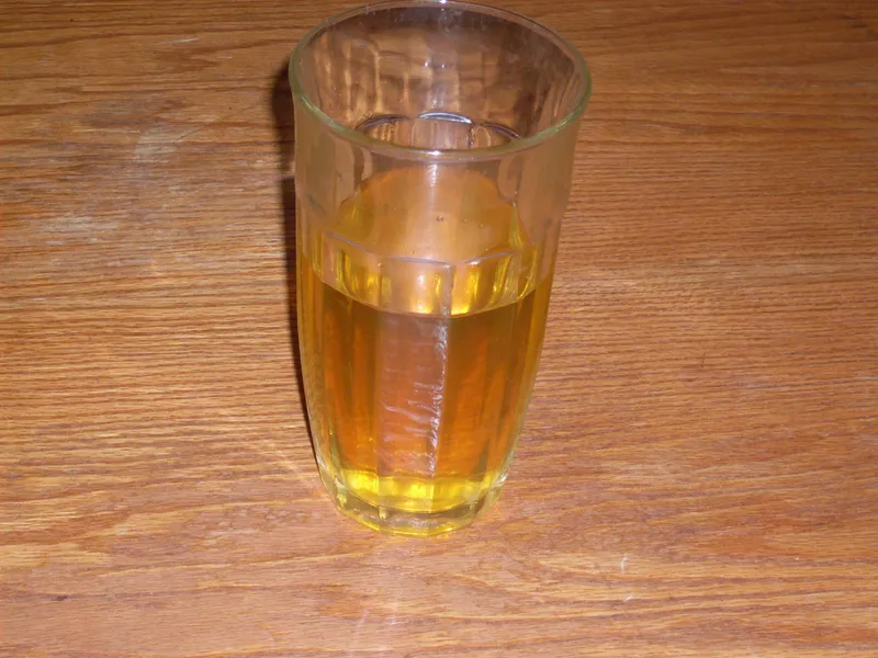 Urine sample for a urine routine examination